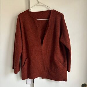 Eileen fisher alpaca wool cardigan jacket